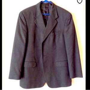 Vintage Men’s Jones New York Charcoal Pinstripe Sport Coat Sz 40
